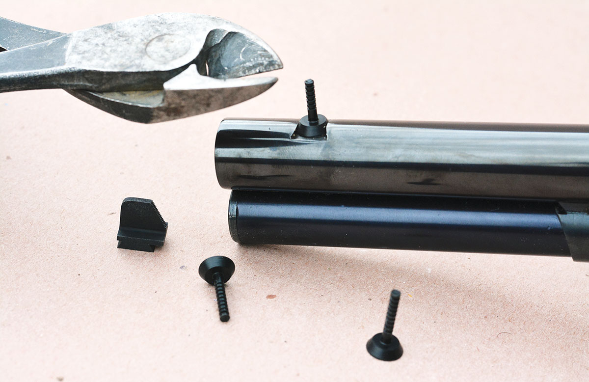 X-S Sights offers a Test Post that is a temporary plastic sight that easily inserts into dovetails and is used to determine the correct height for the permanent front sight.